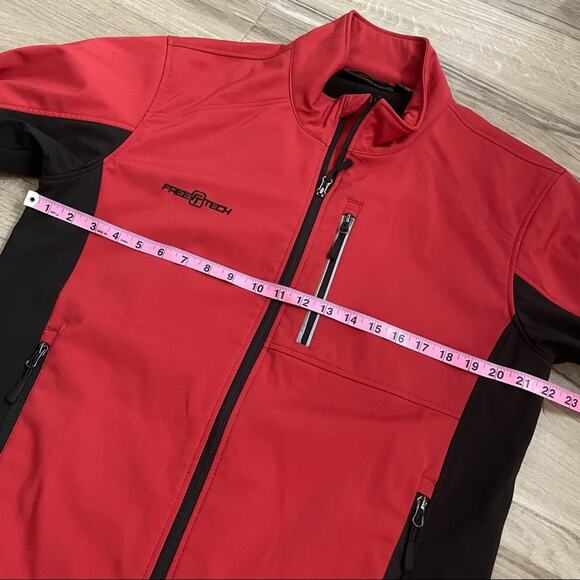 Free Tech red and black lined jacket size medium - Picture 3 of 9